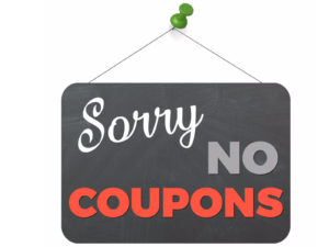 Sorry No Coupons